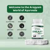 Shilajit Tablets by Arogyam, 60 Tablets
