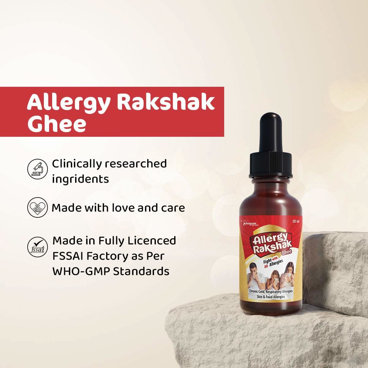 Allergy Rakshak Ghee By Arogyam Pack of 2