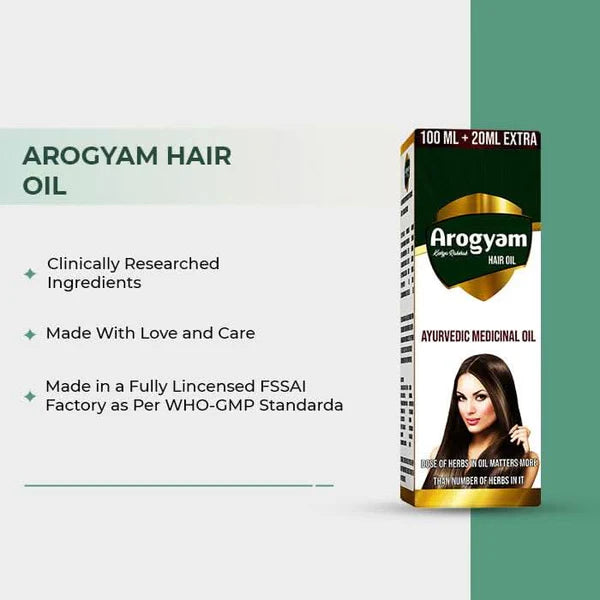 Arogyam Ayurvedic Hair Oil, 120 ml