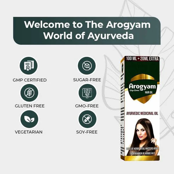 Arogyam Ayurvedic Hair Oil, 120 ml