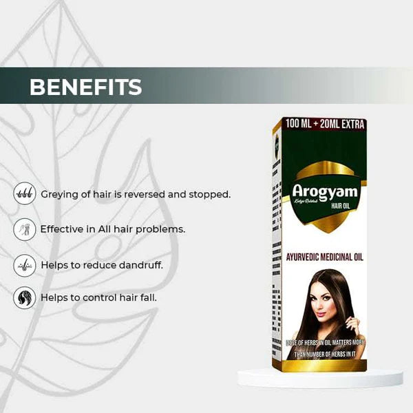 Arogyam Ayurvedic Hair Oil, 120 ml