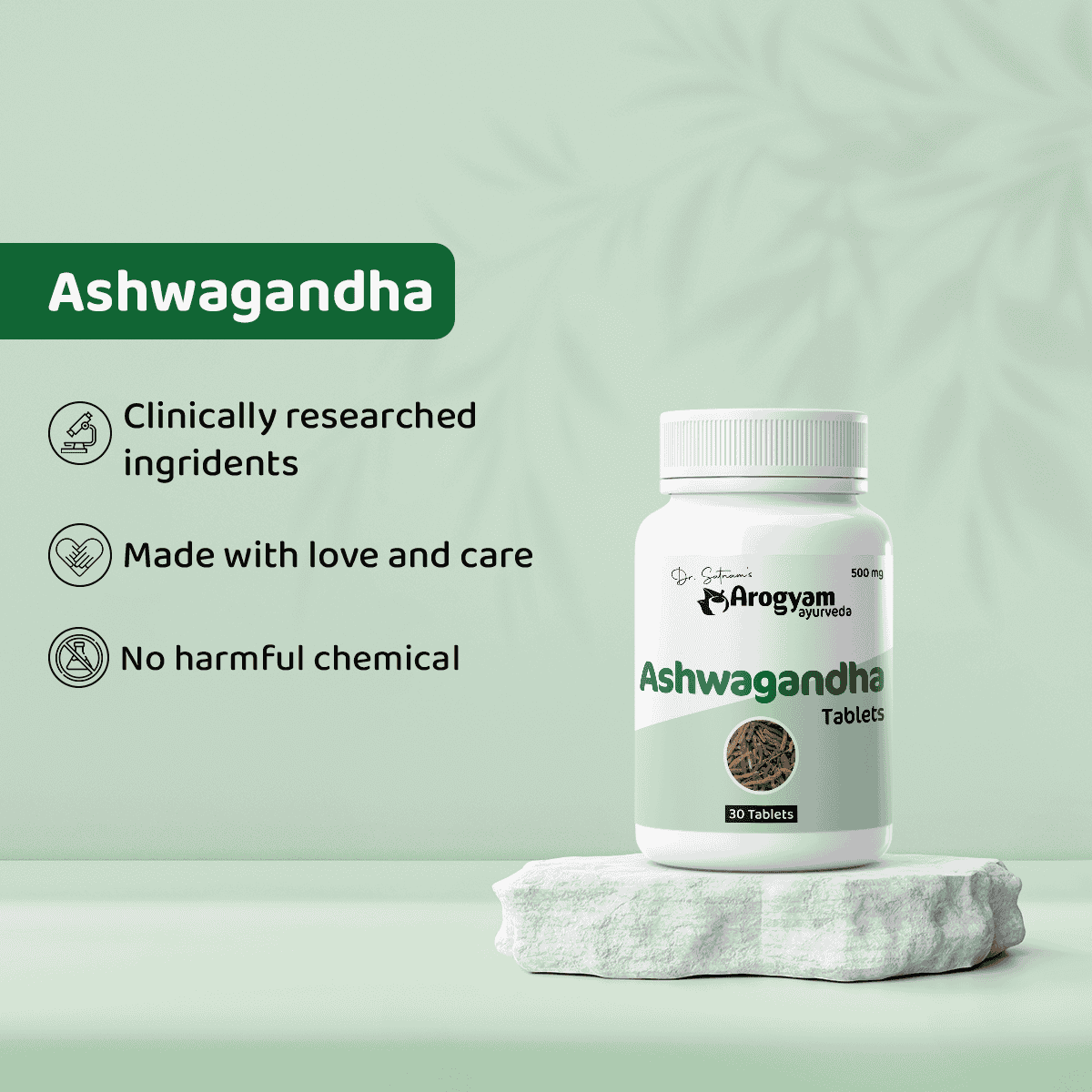 Ashwagandha Tablets by Arogyam, 30 Tablets