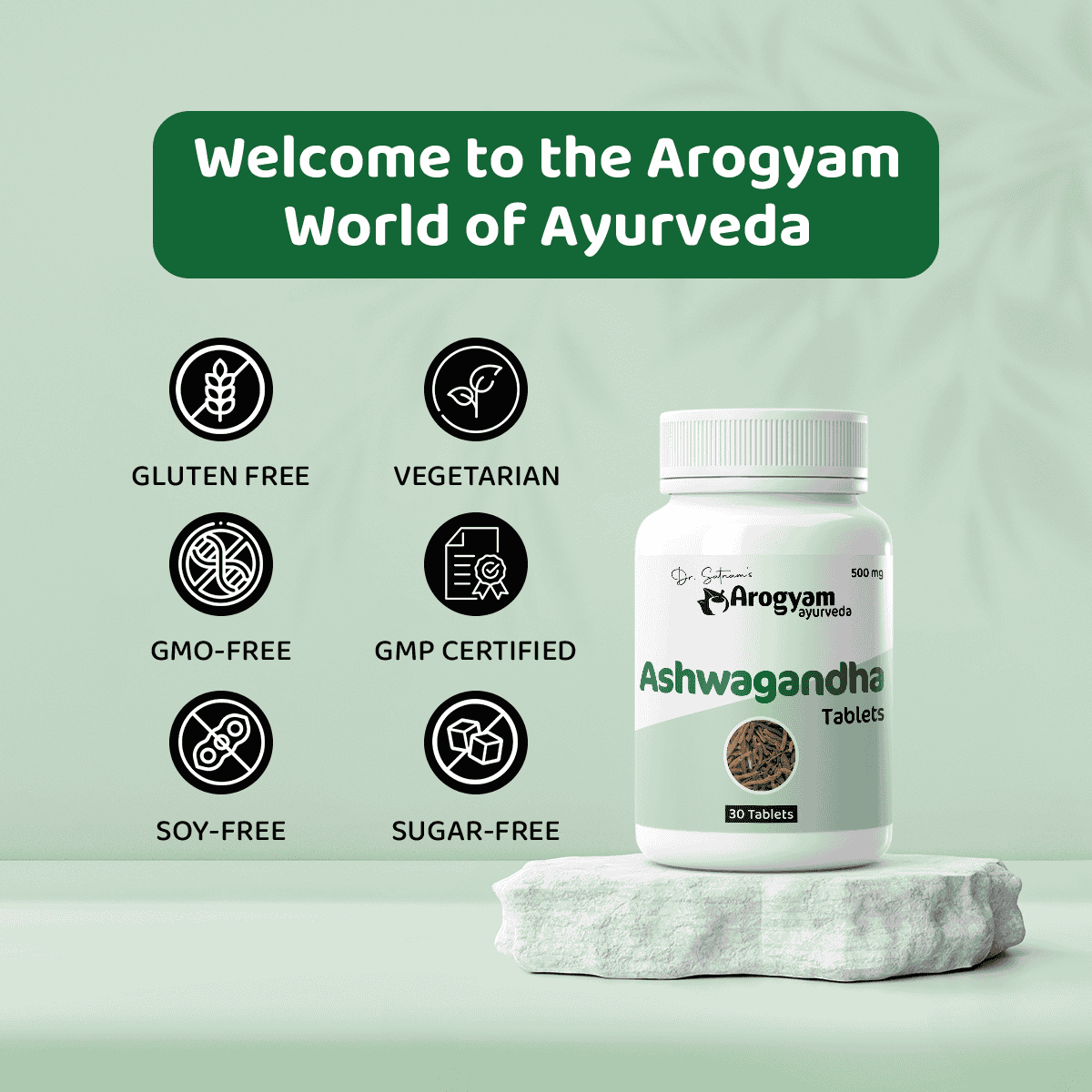 Ashwagandha Tablets by Arogyam, 30 Tablets