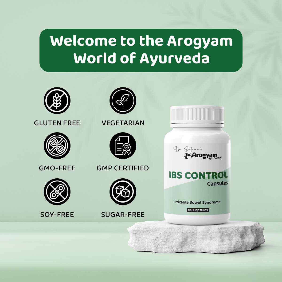Wheatgrass Capsules by Arogyam, 30 Capsules