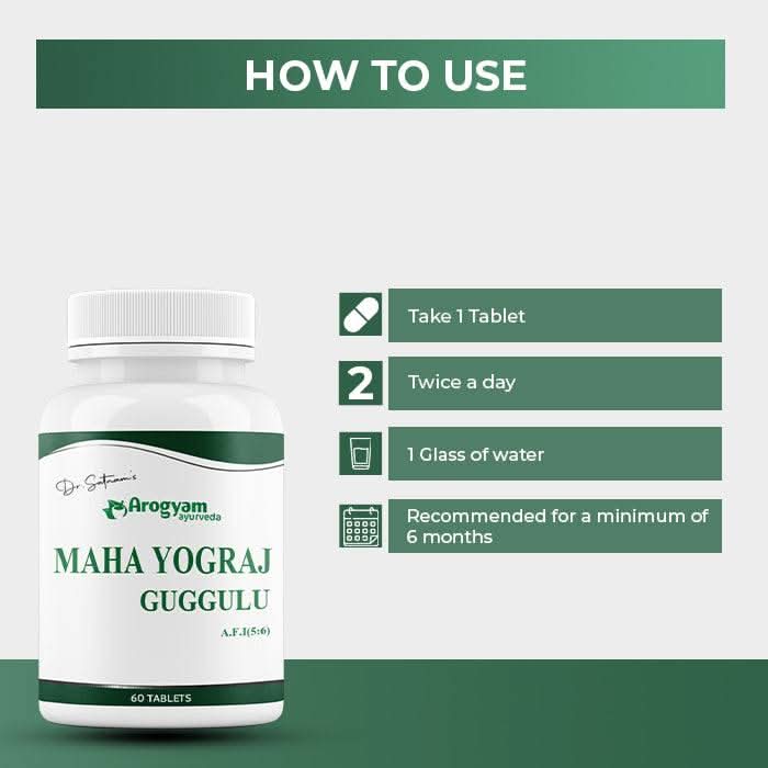 Maha Yograj Guggulu Tablets, 60 Tablets