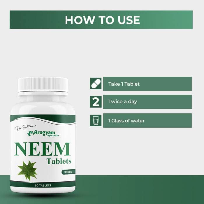 Neem Tablets by Arogyam, 60 Tablets