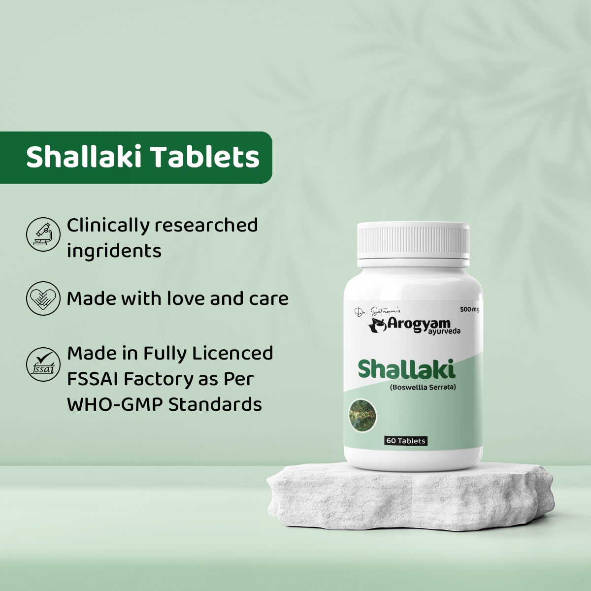 Shallaki Tablets by Arogyam, 60 Tablets