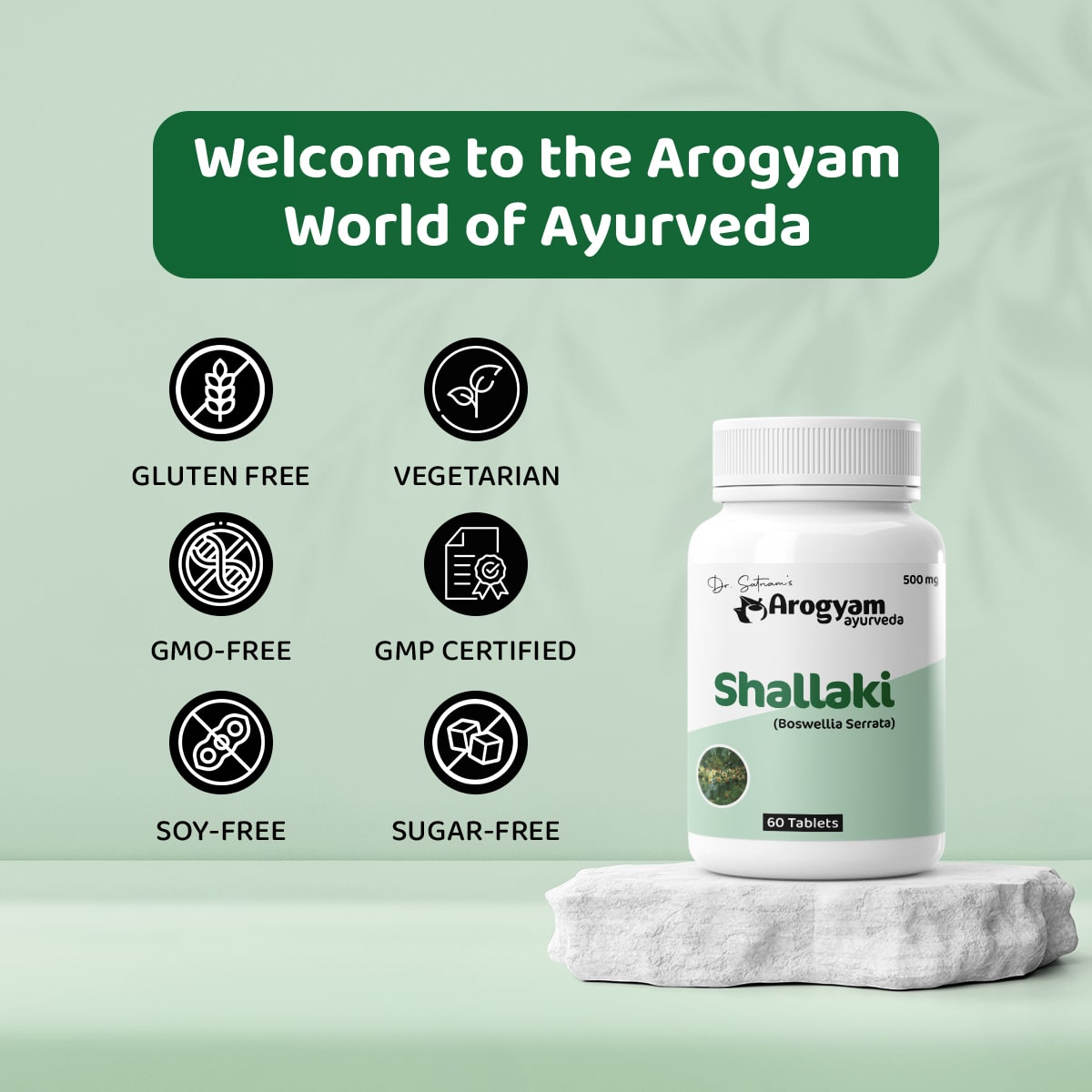 Shallaki Tablets by Arogyam, 60 Tablets