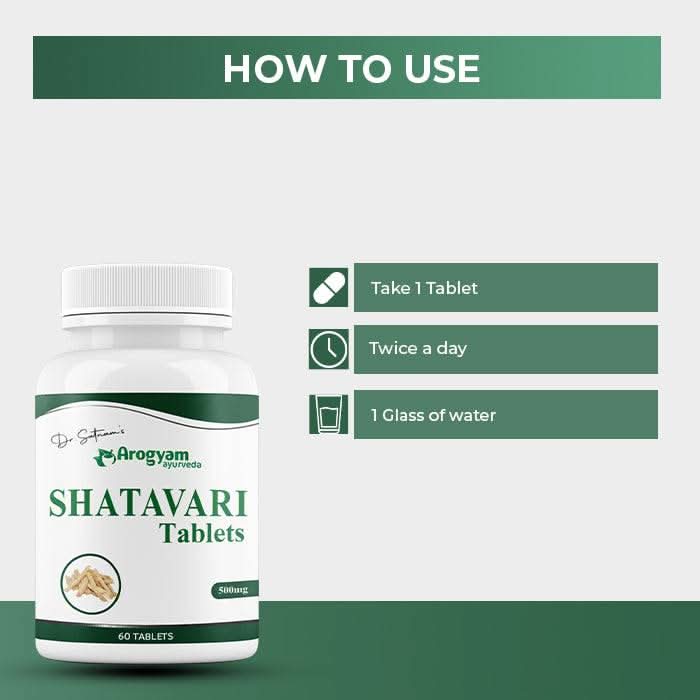 Shatavari Tablets by Arogyam, 60 Tablets