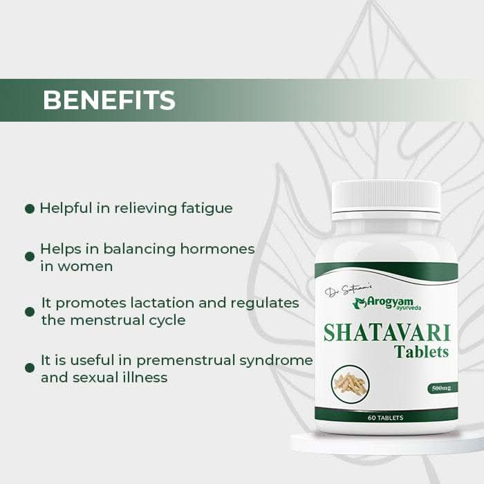 Shatavari Tablets by Arogyam, 60 Tablets