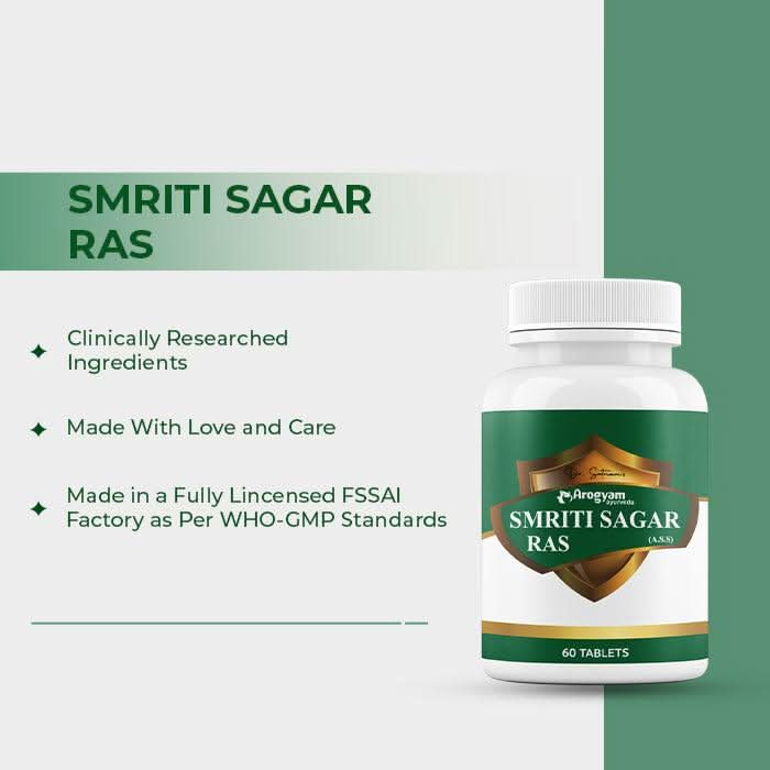 Smriti Sagar Ras Tablets, 60 Tablets