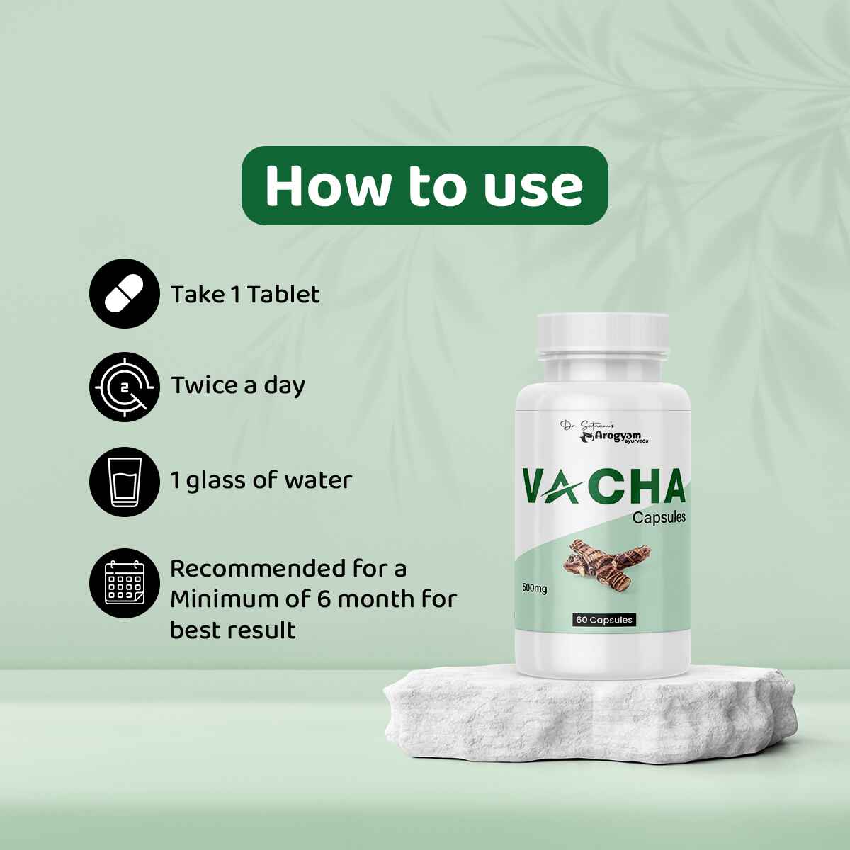 Vacha Capsules, 60 Capsules