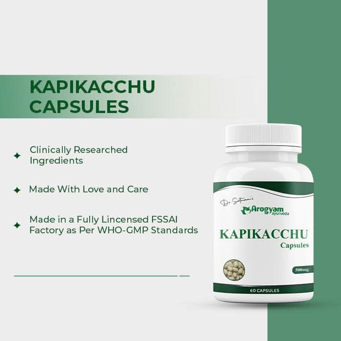 Kapikachhu Capsules by Arogyam, 60 Capsules