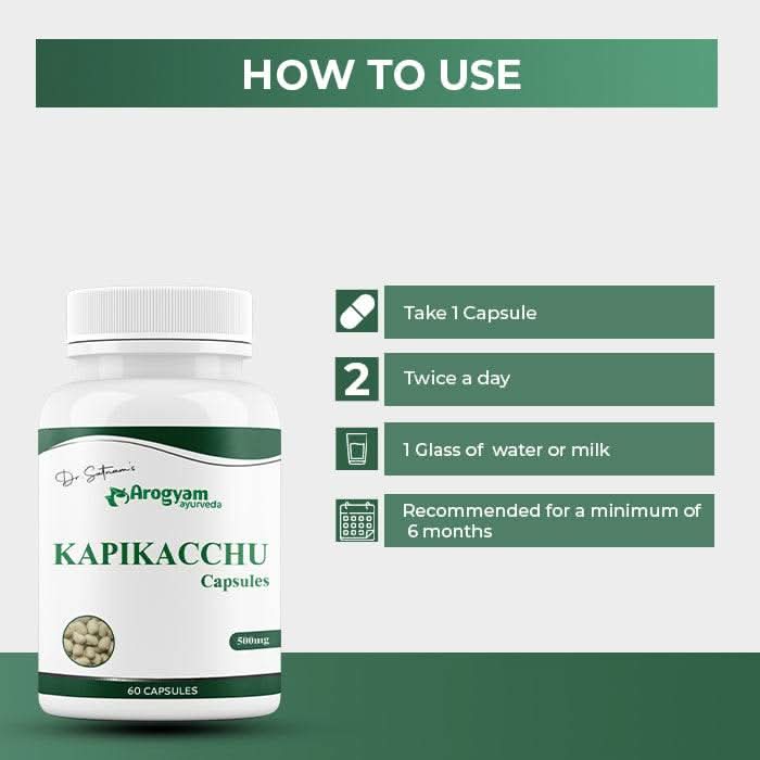 Kapikachhu Capsules by Arogyam, 60 Capsules