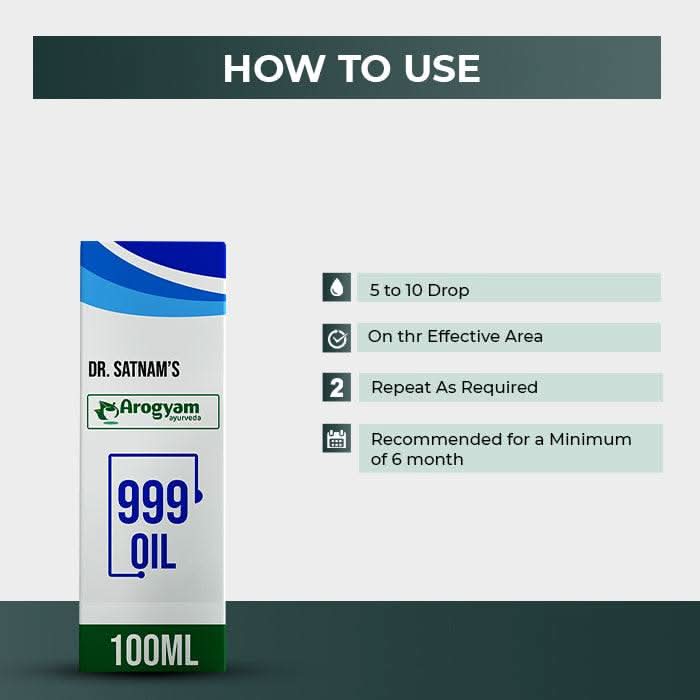 999 Ayuvedic oil for Psoriasis and Skin Allergy, 100 ml